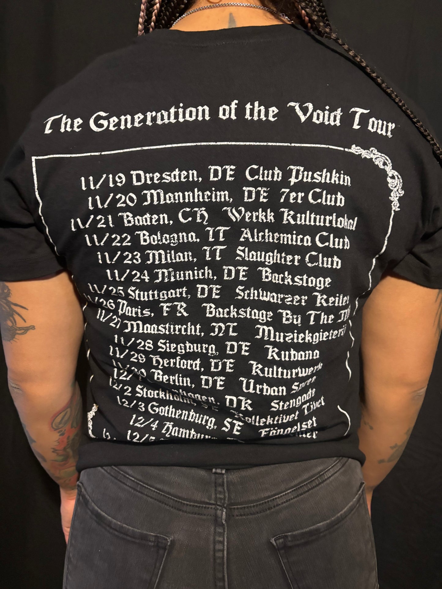 Generation of the Void Tour Tour Shirt